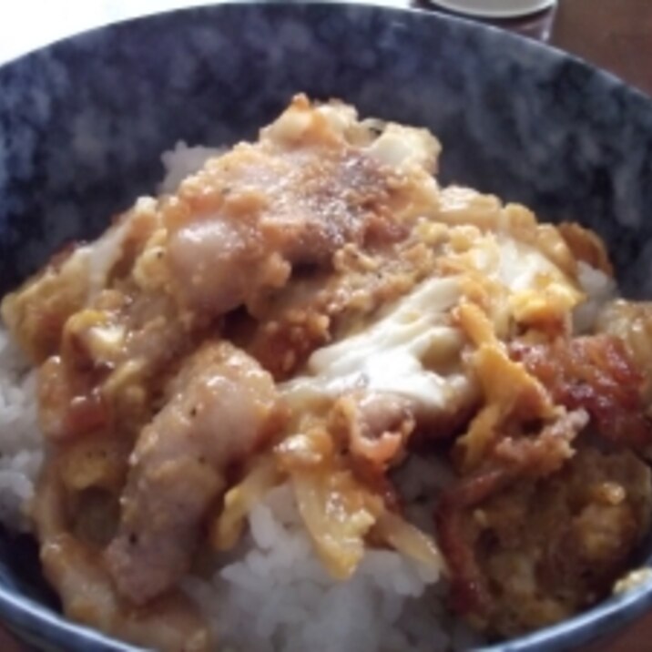 昼食に☆豚バラ卵丼